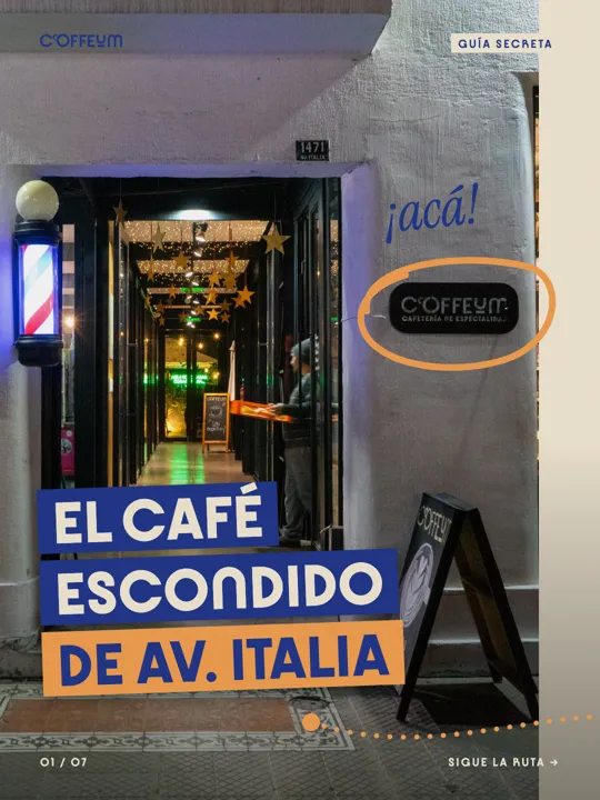 Post de Coffeum: el café escondido de Av. Italia