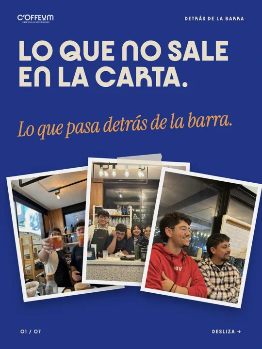 Post de Coffeum: detrás de la barra